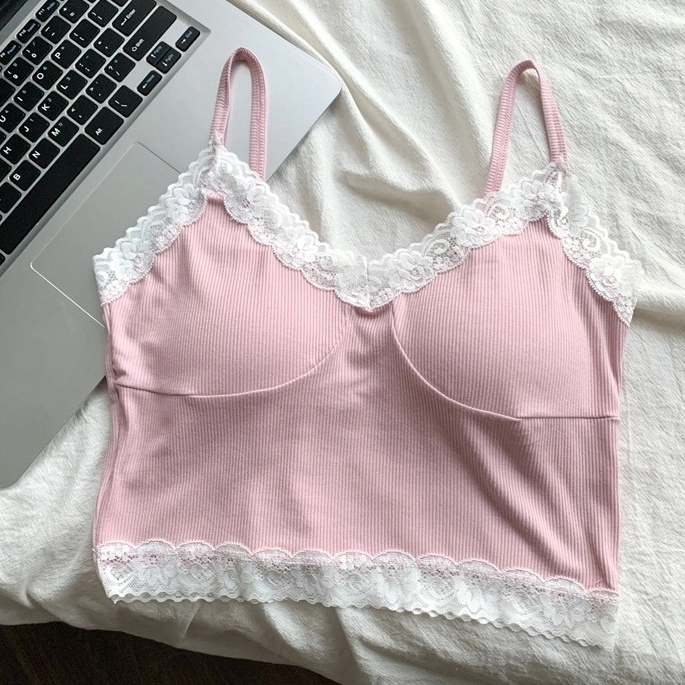 ★SCULPTOR★ Lace Crop Baby Tee Nude Pink SC25S257PK Lace Crop Baby Tee Nude Pink – Sculptor