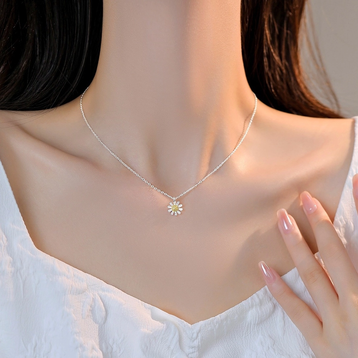 BTS JIMIN 着用★fiore★Spin balloon heart necklace (Silver) BTS Jimin Wear / fi,ore / Fiore / Spin Balloon Heart
