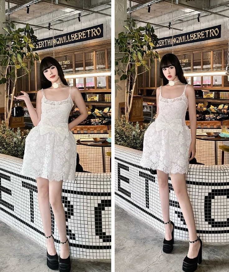 【公式、美品】Waltz Floral Lace Belted Dress Herlipto Waltz Floral Lace Belted Dress - メルカリ
