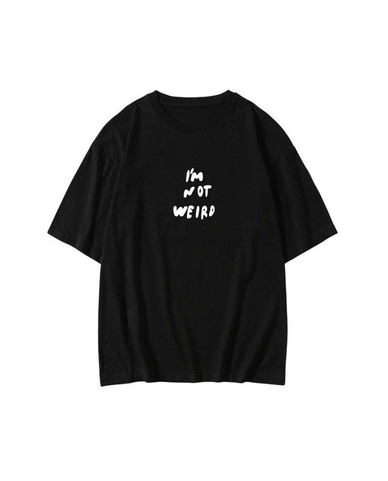 Black I'm Not Weird Print Shirt | Mina - Twice - Fashion Chingu