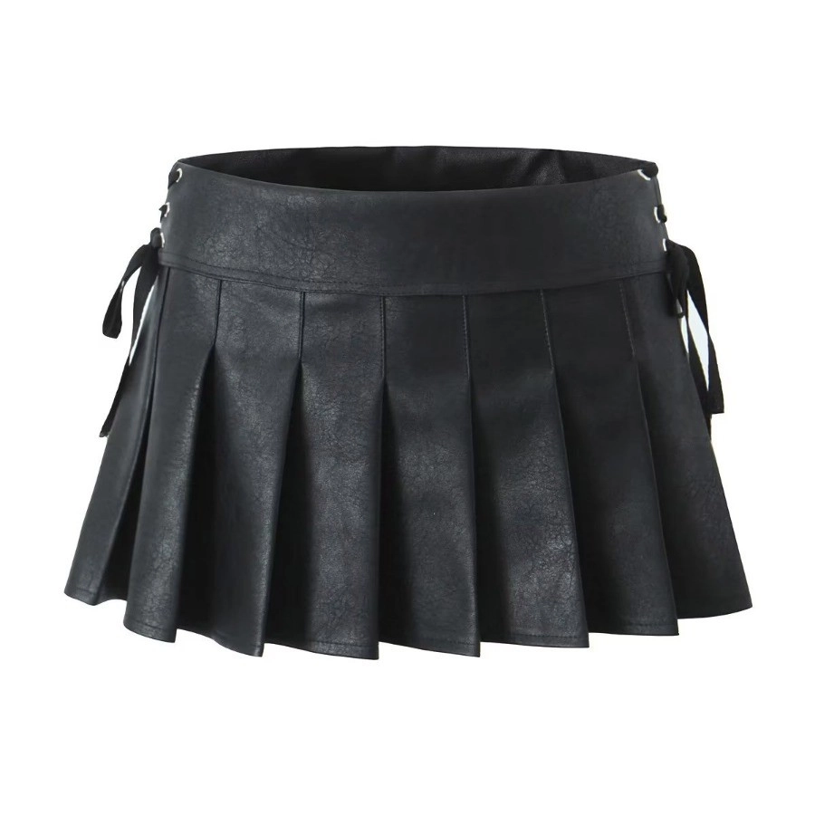 【U LAN】Hayes Leather Pocket Flare Skirt Hayes Leather Pocket Flare Skirt - ULAN | 60% - Asian