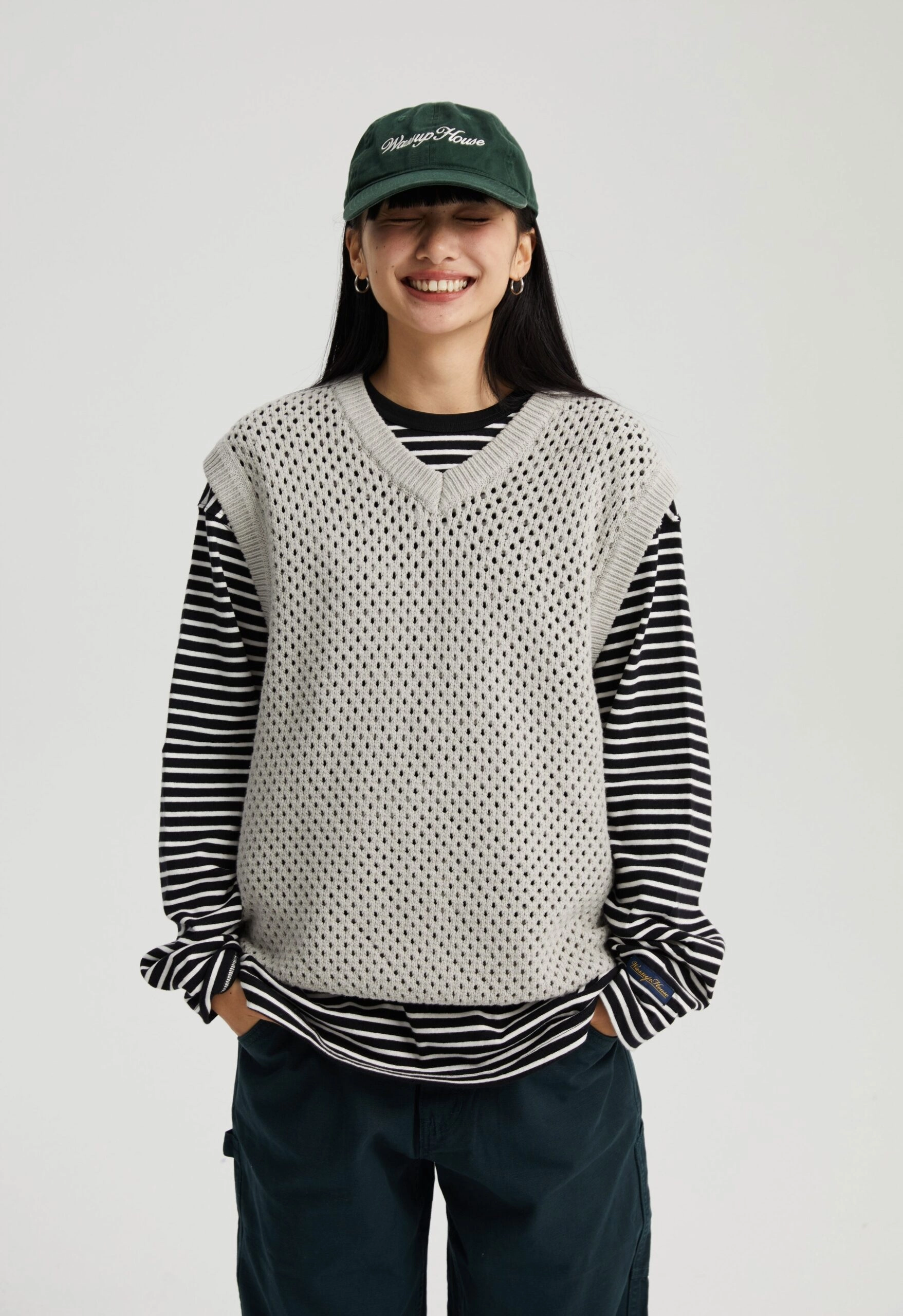 ＜PHIGVEL＞フィグベルA,R,C KNITTING VEST PHIGVEL フィグベル｜A,R,C KNITTING VEST アメリカンレッド