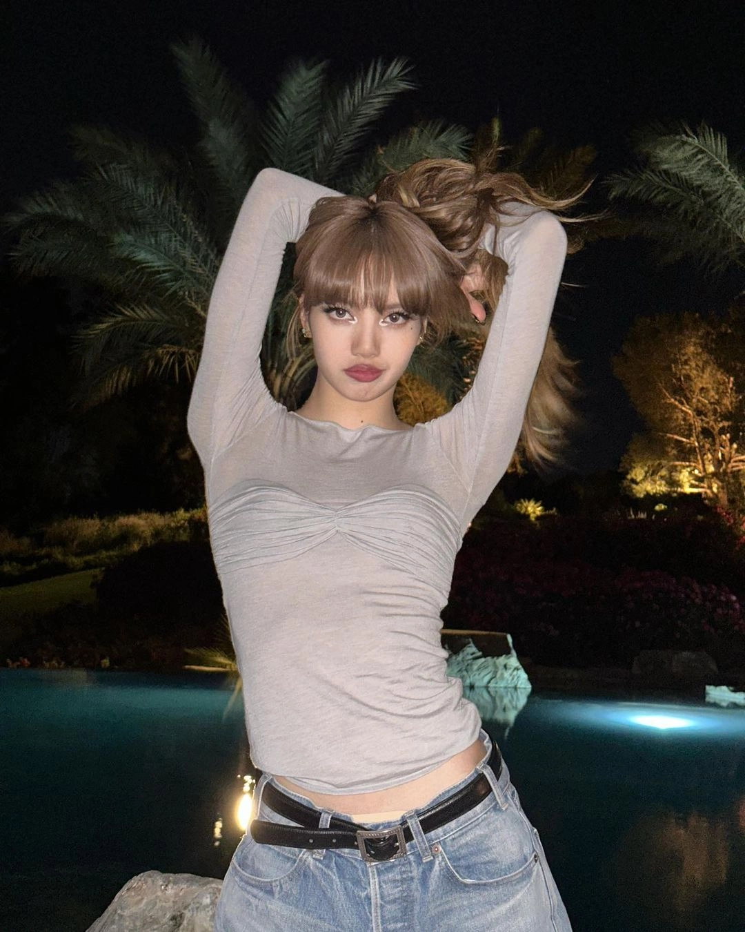 トップス Lisa offshoulder tops Grey Ruched Bust Off-Shoulder Top | Lisa - BlackPink