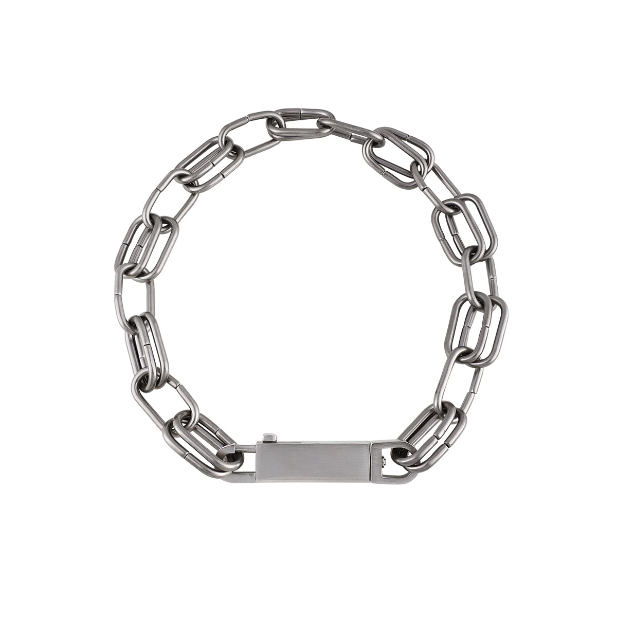 Silver Double Link Chain Choker Necklace | Taehyung - BTS