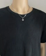 engbrox☆[silver925] starlight cubic necklace☆aespa着用 Silver Star Pendant Necklace | Winter - Aespa - Fashion Chingu