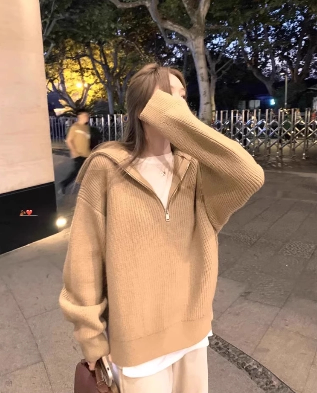 月永レオ フィーチャー 2022 WINTER Casual Side PRETTYGARDEN Women's Oversized Sweater 2025 Casual Fall