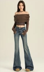 LESSERAFIM チェウォン★関税込★KUAS★Multi-pocket wide jeans LESSERAFIM チェウォン☆関税込☆KUAS☆Multi-pocket wide jeans