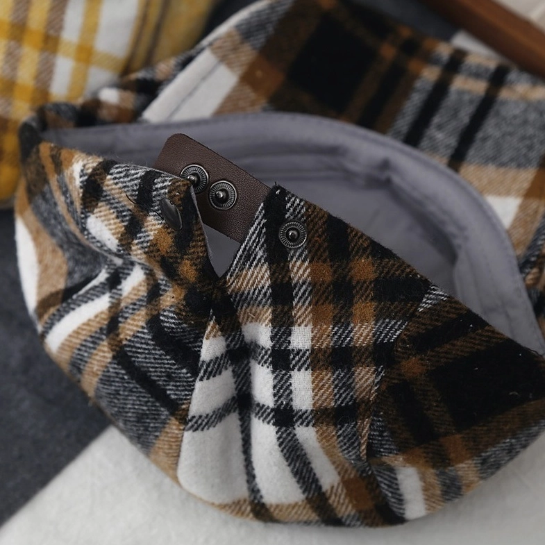 Brown And Black Plaid Newsboy Hat | Chaewon - Le Sserafim