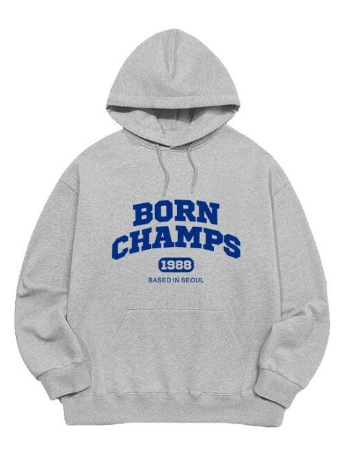Grey Heart Printed Hoodie | Seungmin - Stray Kids - Fashion