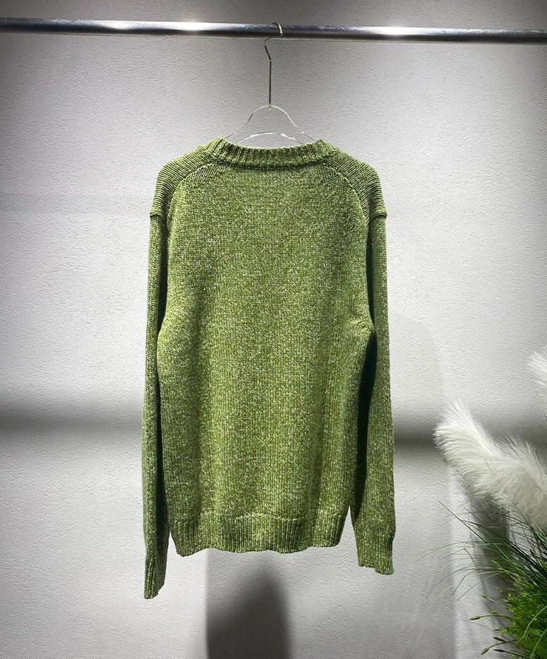 Olive Green V-Neck Knitted Sweater | RM - BTS - Fashion Chingu