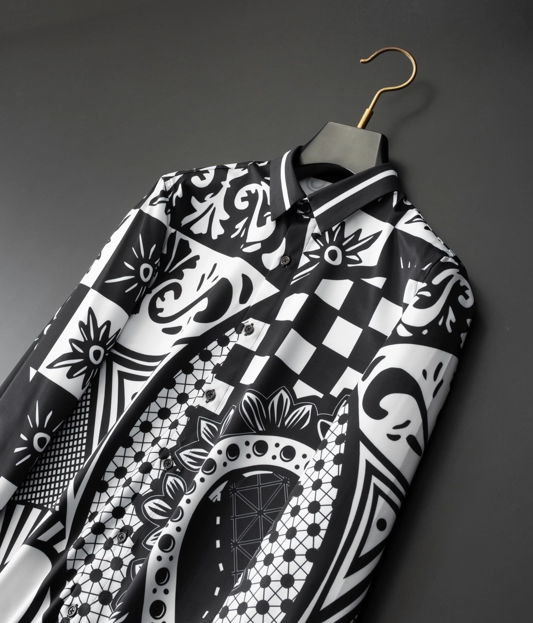 BTSジョングク menspanda★Shark Bandana Variant Pattern Shirt menspanda☆Shark Bandana Variant Pattern Shirt BTSジョングク