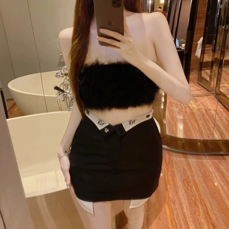 ★aespa カリナ着用★ TUOMIO CUT OUT BELTED TOP 2カラー ☆aespa カリナ着用☆ TUOMIO CUT OUT BELTED TOP 2カラー