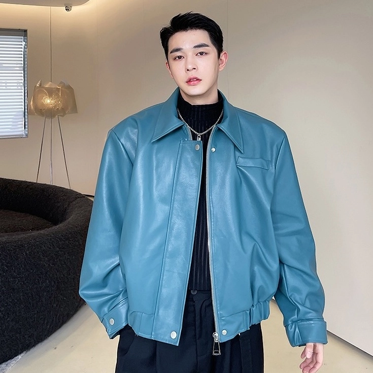 【BitterCells】Eco Leather Lacing Jacket ■ジェニJennie着用 BitterCells】Eco Leather Lacing Jacket □ジェニJennie着用