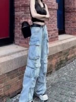 デニム・ジーパン Panel Cargo Jeans FW23D2NZ304-