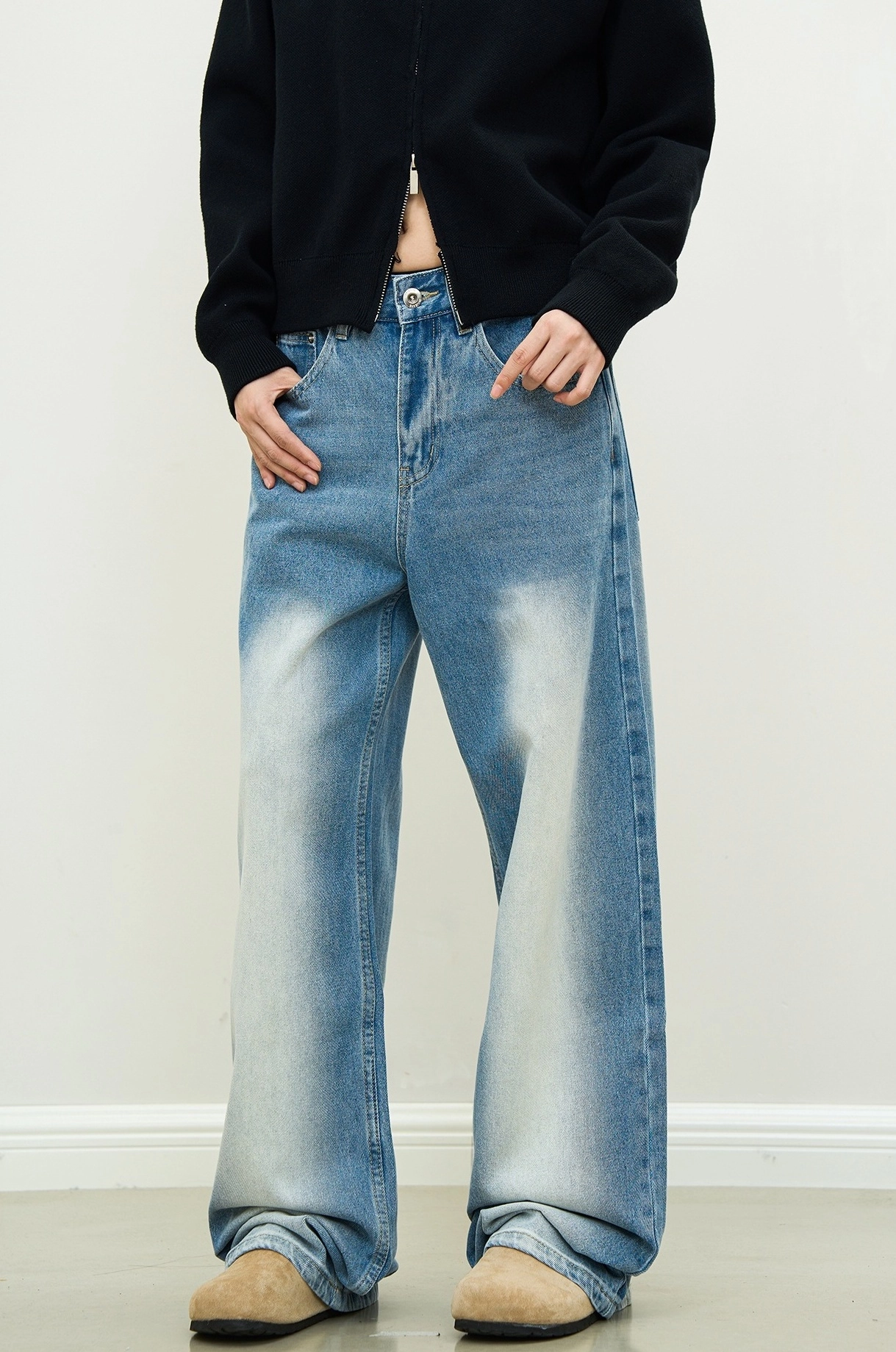 【HI FI FNK】Felix Wide Trousers Textured Silk Jacquard Wide-Leg Pant | EILEEN FISHER