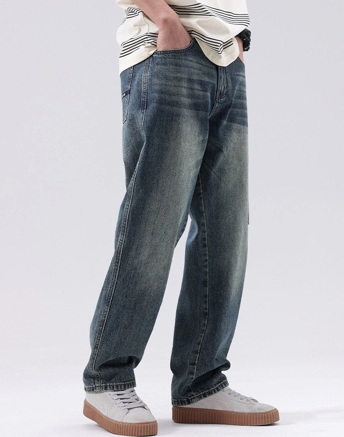 Blue Washed Side Pocket Jeans | Jungkook - BTS - Fashion Chingu