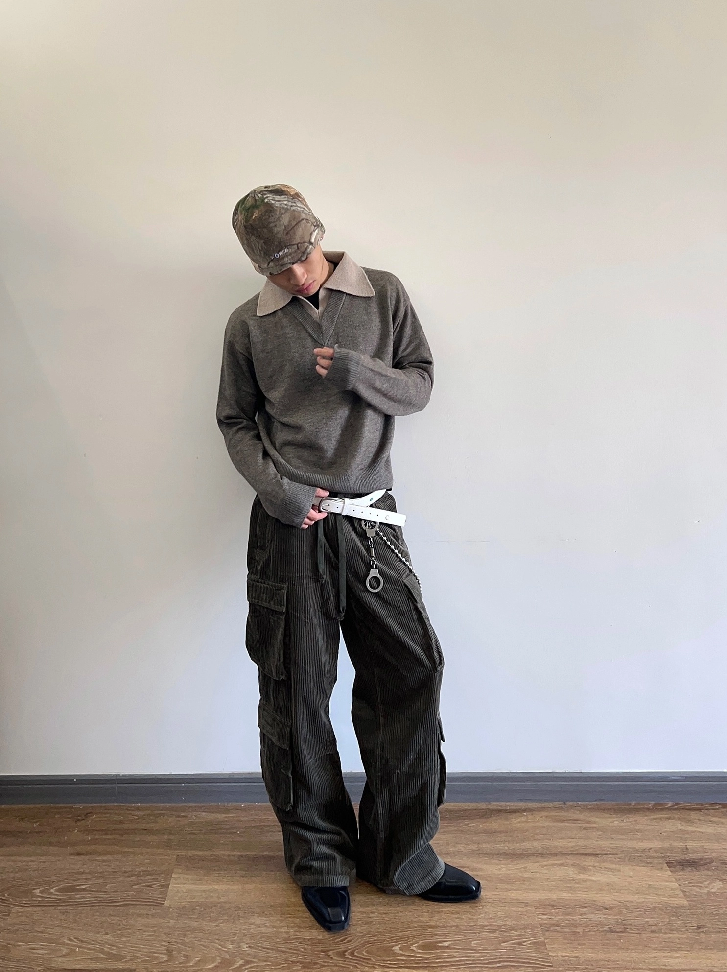 【KOOLOSET】Corduroy Multi Cargo Pocket Pants Amazon.com: Mens Corduroy Cargo Pants Vintage Loose Straight