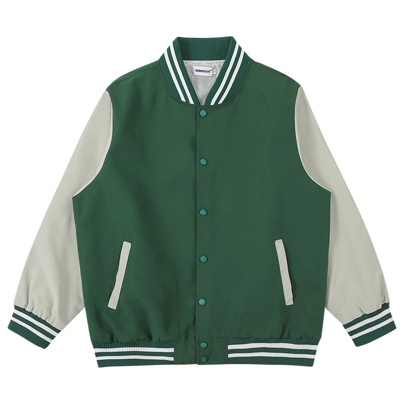 Green Snap-Button Baseball Jacket | Dino - Seventeen - Fashion Chingu
