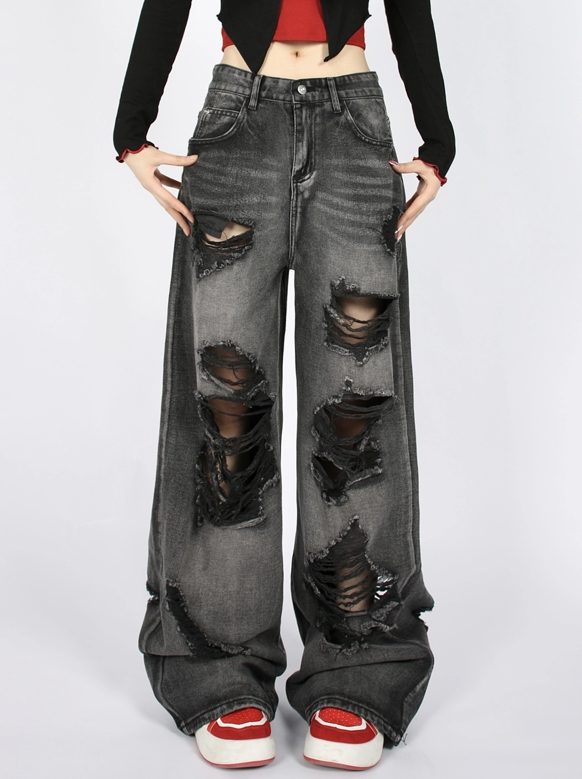 ツイード ロングパンツ 韓国 [SETUP-EXE] DESTROYED PANTS 714JxFfd2fL._AC_SX425_.jpg