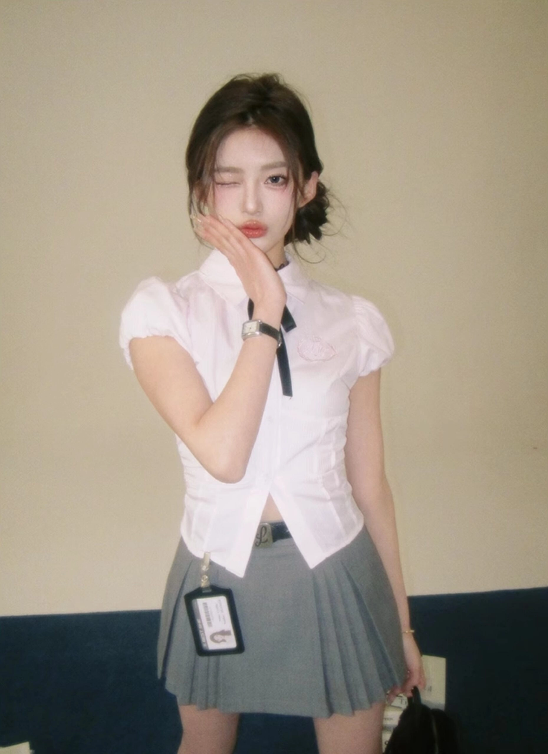 【YOUHEE】24SS PLEATS SKIRT MUSINSA | COYSEIO DOUBLE WAISTED PLEATS SKIRT GREY