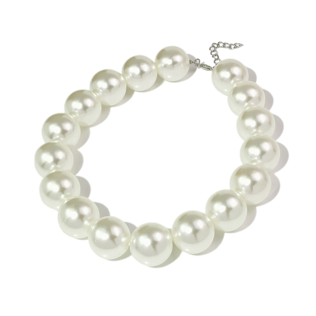 White Large Pearl Necklace | Seungmin - Stray Kids - Fashion