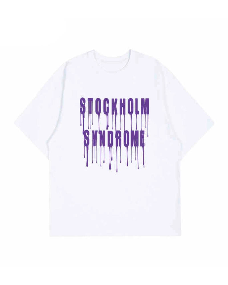 White “Stockholm Syndrome” Printed T-Shirt | Soobin - TXT