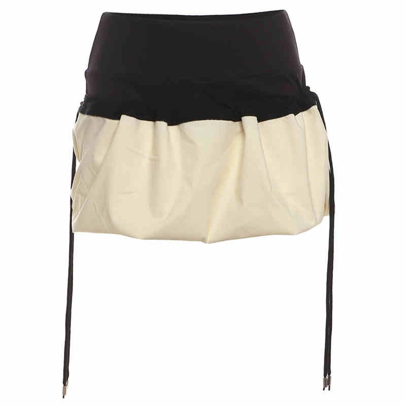 Beige Two-Tone Puff Skirt | Jennie - BlackPink - Fashion Chingu