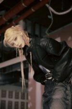 ★AESPA KARINA 着用★ RAIVE Faux Leather Blouson Jacket ☆AESPA KARINA 着用☆ RAIVE Faux Leather Blouson Jacket