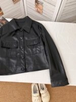 【完売商品】rosemuse Fake leather outer black Muse faux leather jacket – Missyzoeuk