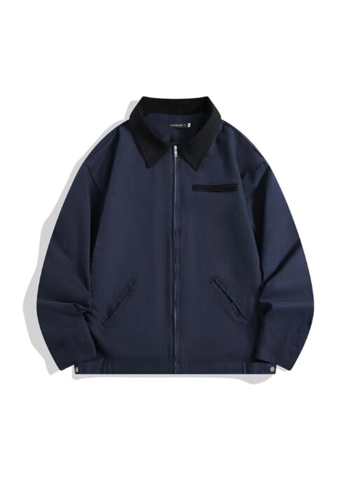 Grey Zip-Up Hooded Jacket With Lining Detail | Jungkook