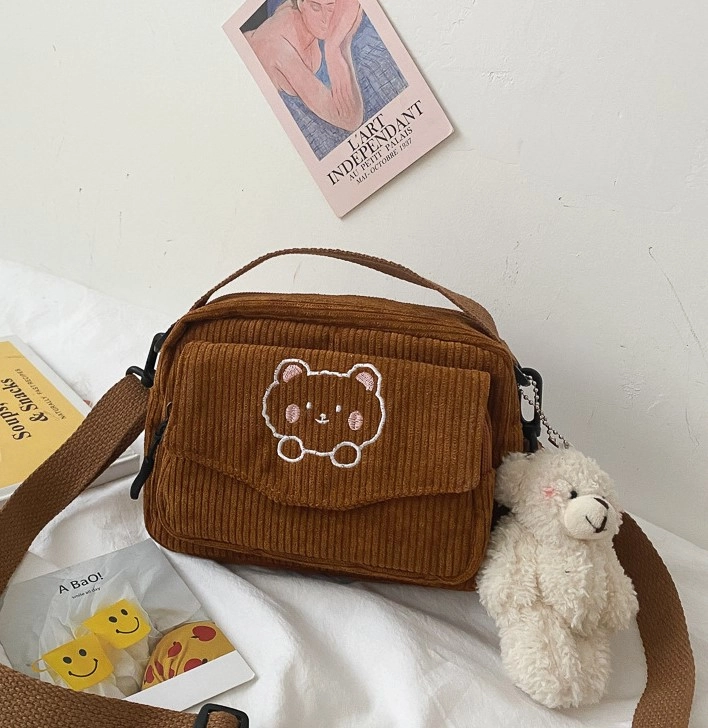 [ NERDY ]★韓国人気★FLUFFY CROSS BAG NERDY☆韓国大人気 FLUFFY CROSS BAG 3COLOR 生活防水 (NERDY