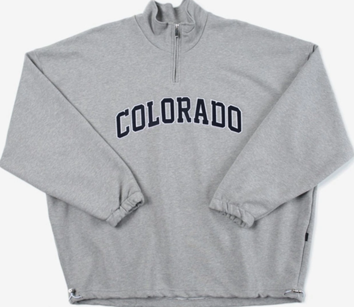 Grey “Colorado” Zip-Up Collar Sweatshirt | San - ATEEZ