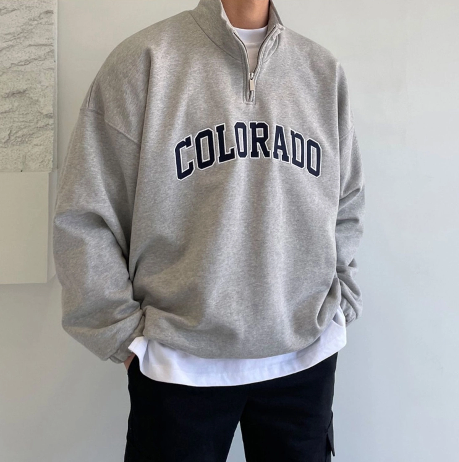 【U LAN】Colorado Pigment Printed Sweatshirt Hoodies - The Colorado Store