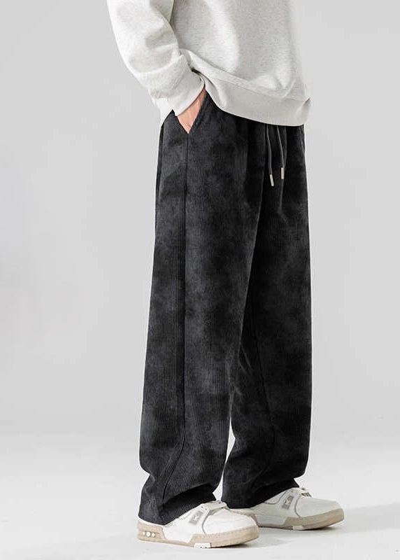 Grey Tie-Dye Casual Pants | Changbin - Stray Kids - Fashion
