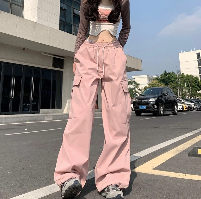 NMIXX ソリュン/KISS OF LIFE Julie着用/Side Big Cargo Pants ☆NMIXX ソリュン 着用！！【DAUSPICE】Cotton Cargo Pants