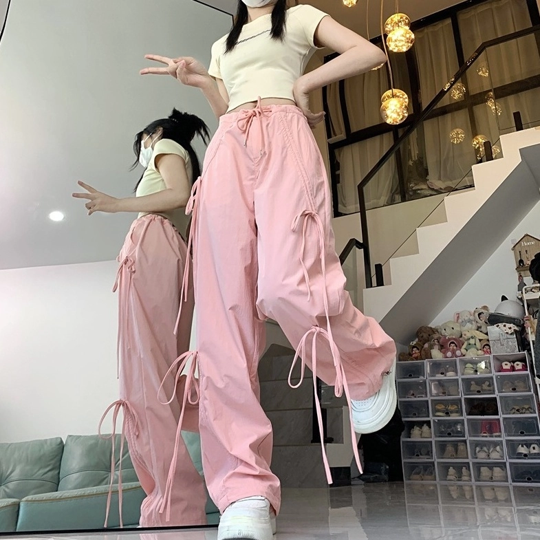 ツイード ロングパンツ 韓国 [SETUP-EXE] DESTROYED PANTS Grey Ripped Wide Leg Jeans | Taehyun - TXT - Fashion Chingu