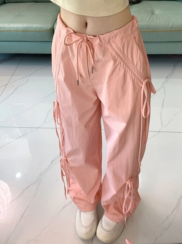 Pink Ribbon Tie String Pants | Tzuyu - Twice - Fashion Chingu