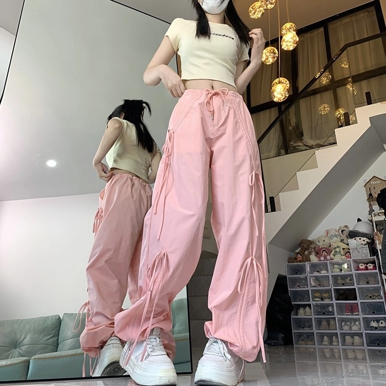 ☆韓国の人気☆【binary01】☆Tape Ribbon Training Pant.s☆ Ribbon Bondage Pants – axes femme from JAPAN