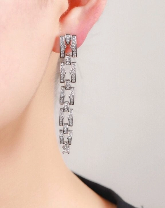 ☆人気☆【Numbering】☆SINGLE CHAIN UNIT EARRING.S #251☆ 251 - NUMBERING
