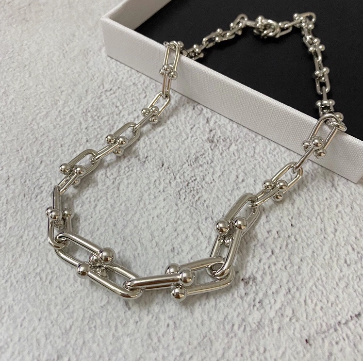 Silver U-Link Chain Necklace | Jake - Enhypen - Fashion Chingu