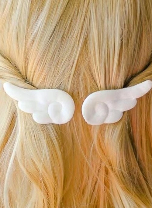 White Angel Wings Hairpin | Dahyun - Twice