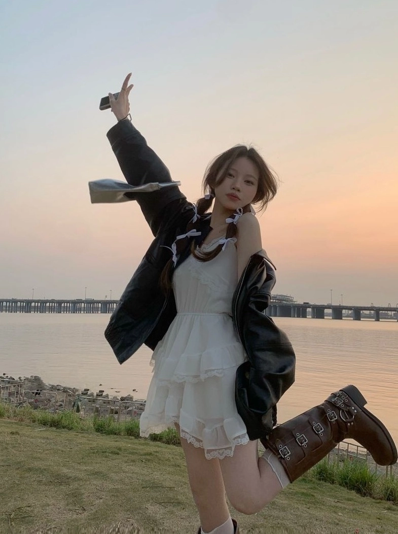 BLACKPINK着用★Sorry Too Much Love★Side Ruffle String Dress Red Asymmetric Off Shoulder Ruffled Dress | Jennie
