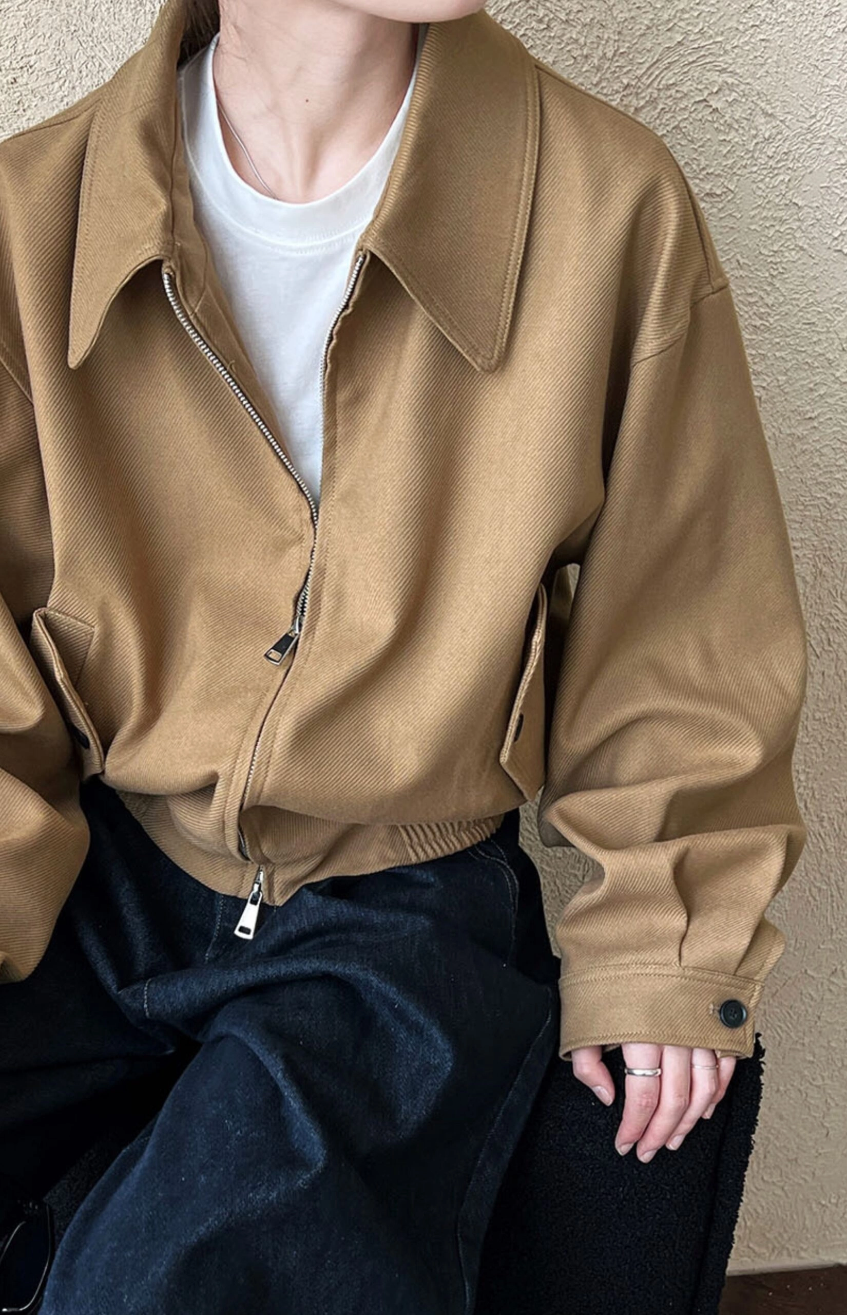 【BAON】Henda Color Matching Collar Jacket BAON】Henda Color Matching Collar Jacket MATCHING COLLAR