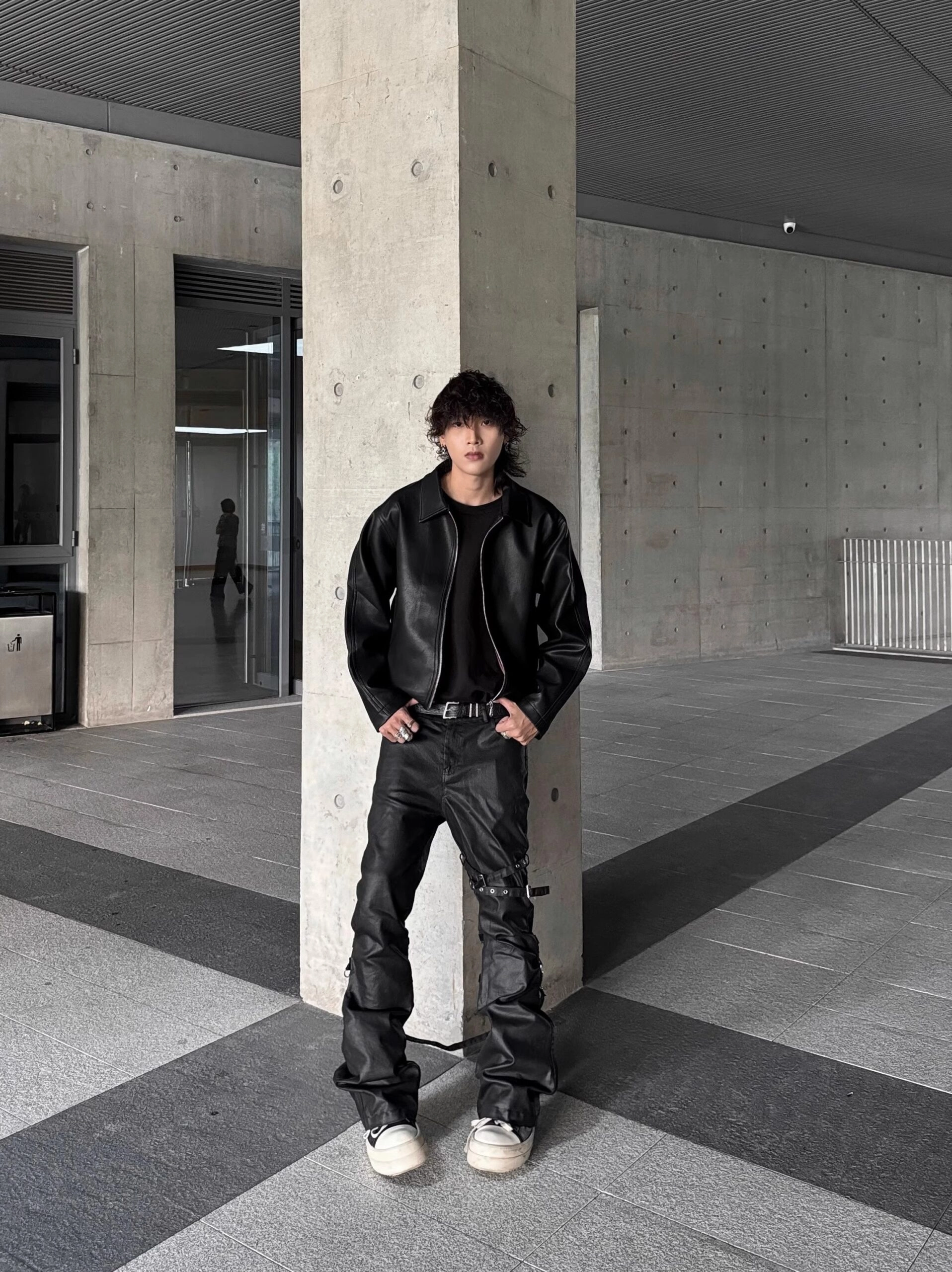 【韓国人気】Siyazu faux leather jacket 2カラー 韓国 Siyazu(シヤジュ) レザージャケット・コート(レディース