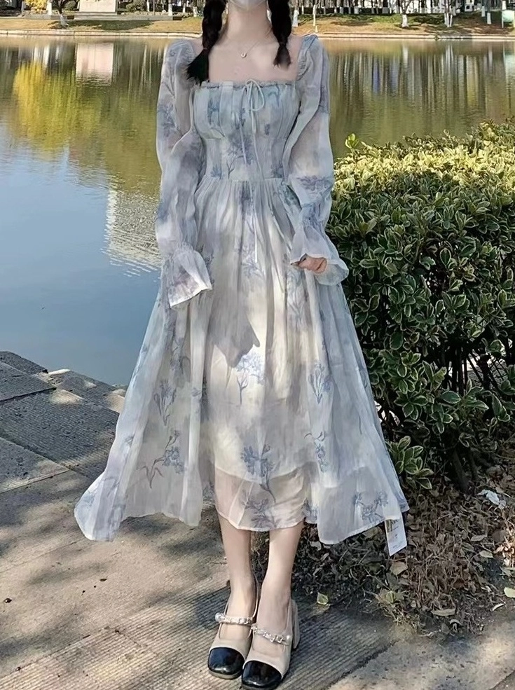 パーティードレス Ying Yang Micro-Print Pleated Chiffon Gown RS24_J_Mendel_0856_large.jpg?v