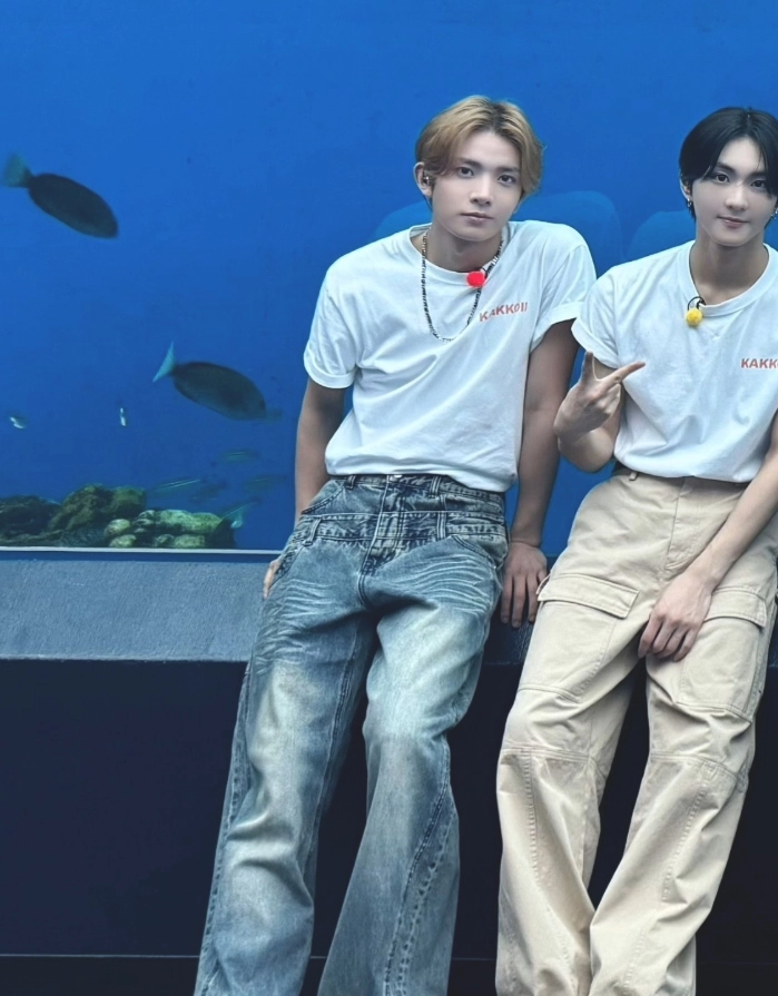 Blue Layered Illusion Denim Jeans | Heeseung - Enhypen