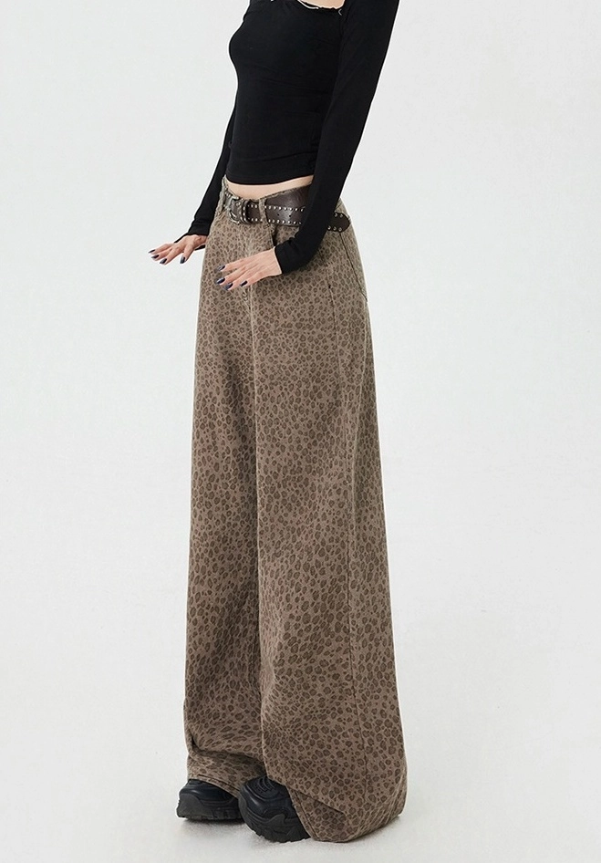 ★韓国人気★MIDNIGHT MOVE★7 leopard pants MUSINSA公式 | MIDNIGHT MOVE 7 leopard pants (brown)