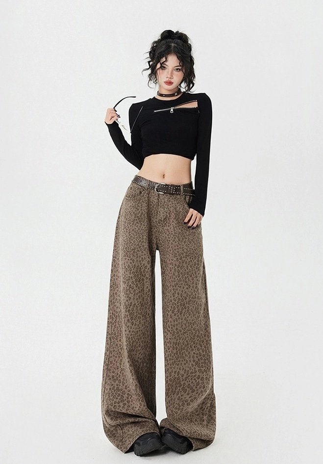 【AAKAM】Leopard Pattern Cotton Pants ★韓国人気★ 追跡付 AAKAM】Leopard Pattern Cotton Pants ☆韓国人気☆ 追跡付