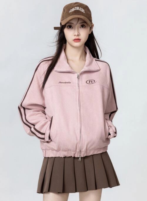 Brown Fluffy Faux Fur Jacket | Mark - NCT - Fashion Chingu