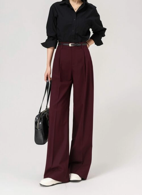 スカート neith. Rose Pleats Skirt Pants(Black)S neith. Rose Pleats Skirt Pants(Black)S（Structured Straight